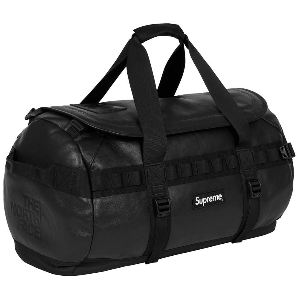 Supreme-The North Face Leather Base Camp Duffel - Black - Kick Game