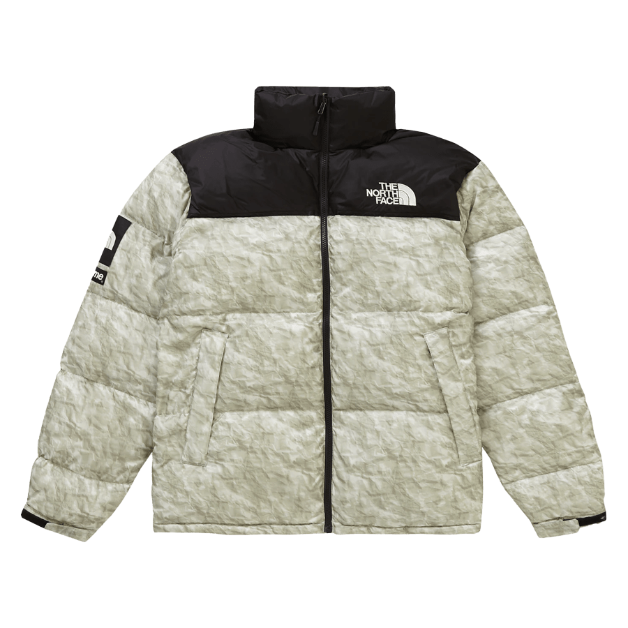 Supreme The North Face Paper Print Nuptse Jacket - Kick Game