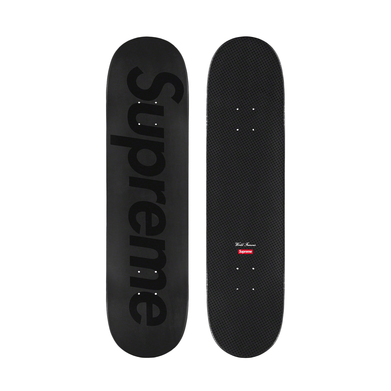 Supreme Tonal Box Logo Skateboard 'Black' - Kick Game