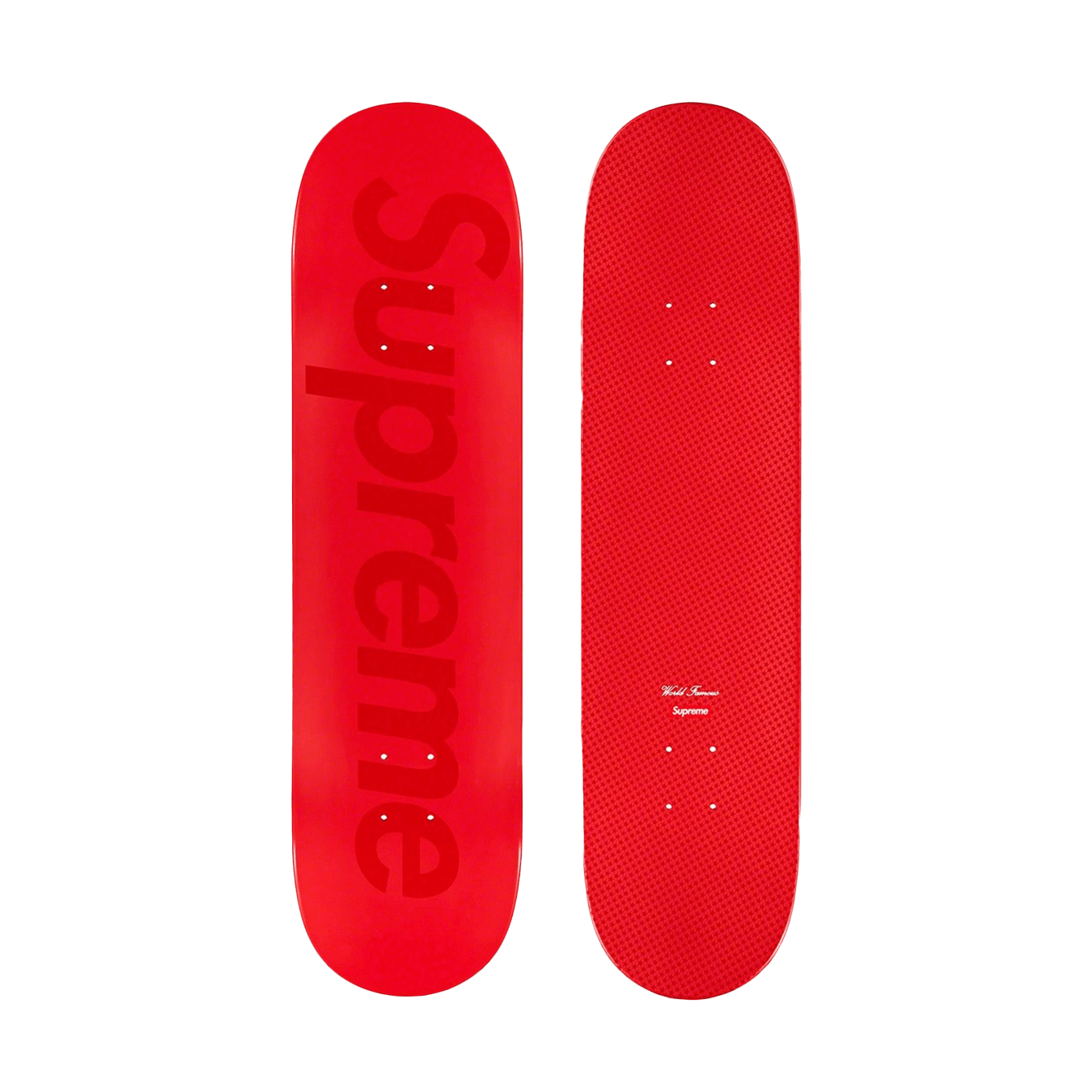 Supreme Tonal Box Logo Skateboard 'Red' - Kick Game