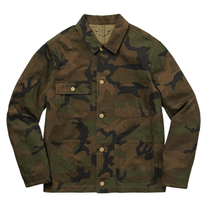 Supreme x Louis Vuitton Jacquard Denim Trucker Jacket 'Camo' - Kick Game