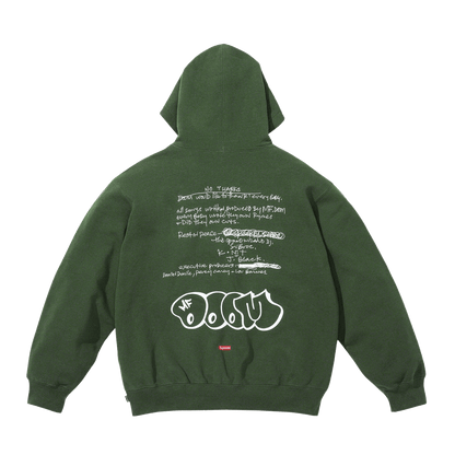 Supreme x MF DOOM Hooded Sweatshirt 'Green' - Kick Game