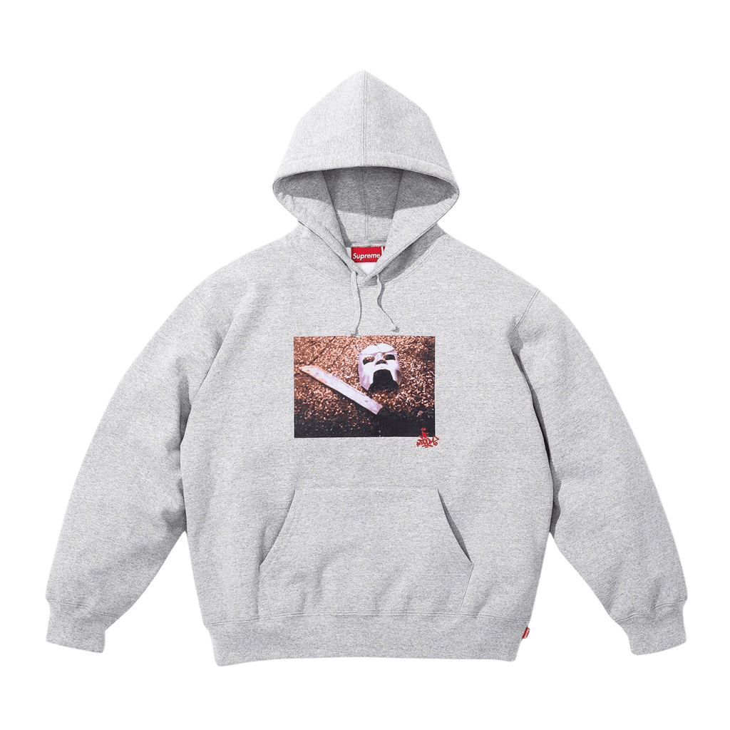 Supreme x MF DOOM Hooded Sweatshirt 'Grey' — Kick Game