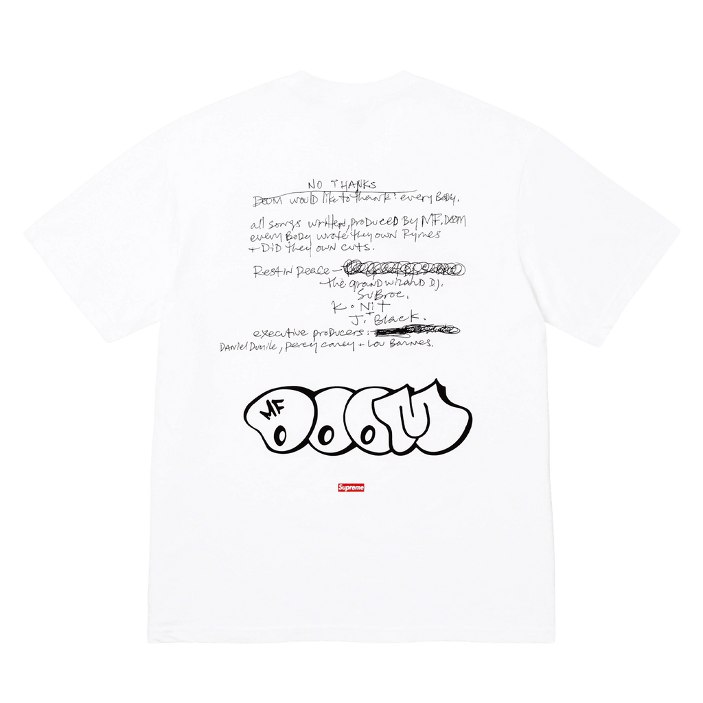 Supreme x MF DOOM tee 'White' — Kick Game Supreme x MF DOOM tee 'White' — Kick Game
