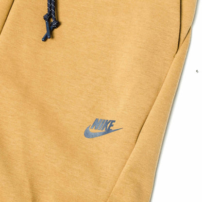 NIKE TECH FLEECE CROPPED PANTS - Golden Beige-Khaki - Kick Game