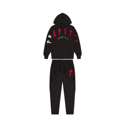 Trapstar Irongate Arch Chenille 2.0 Tracksuit - Black/Red - Kick Game