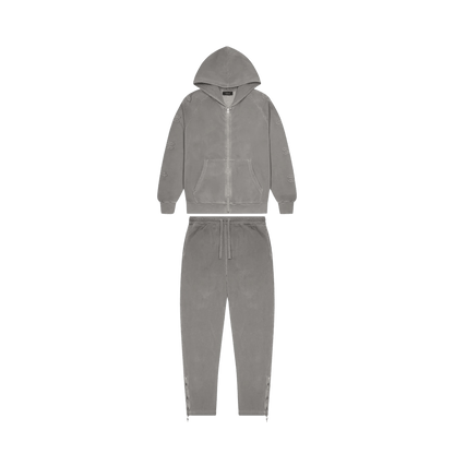 Trapstar Irongate Patchwork Zip Hoodie Tracksuit - Steel Grey - Kick Game