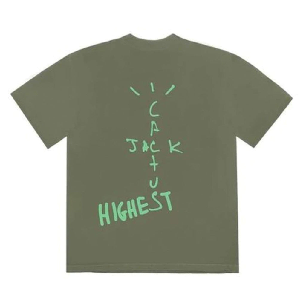 Travis Scott Jordan Cactus Jack Highest T-Shirt Olive - Kick Game
