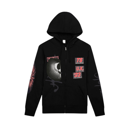 Travis Scott Summer Run 2023 Zip-Up Hoodie - Black (London) - Kick Game