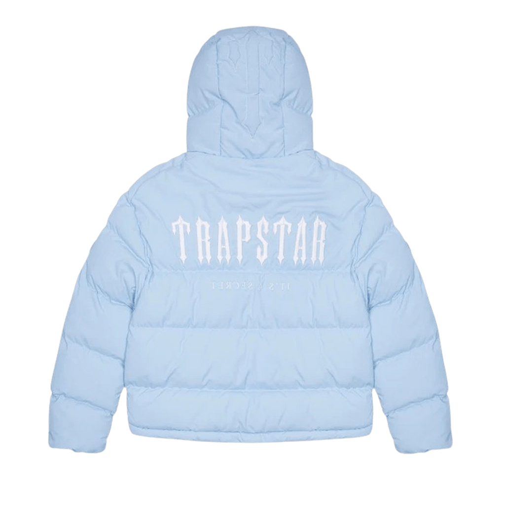 Trapstar Decoded Hooded Puffer 2.0 -Ice Blue - JuzsportsShops