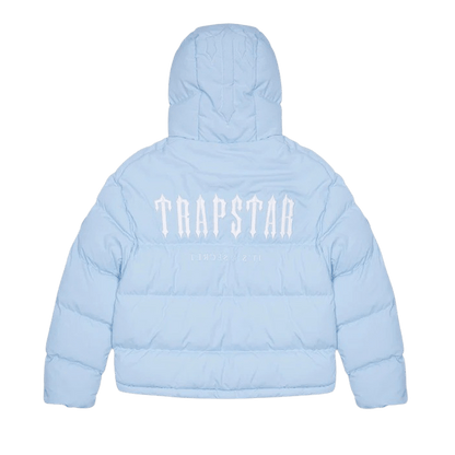 Trapstar Decoded Hooded Puffer 2.0 -Ice Blue - Kick Game