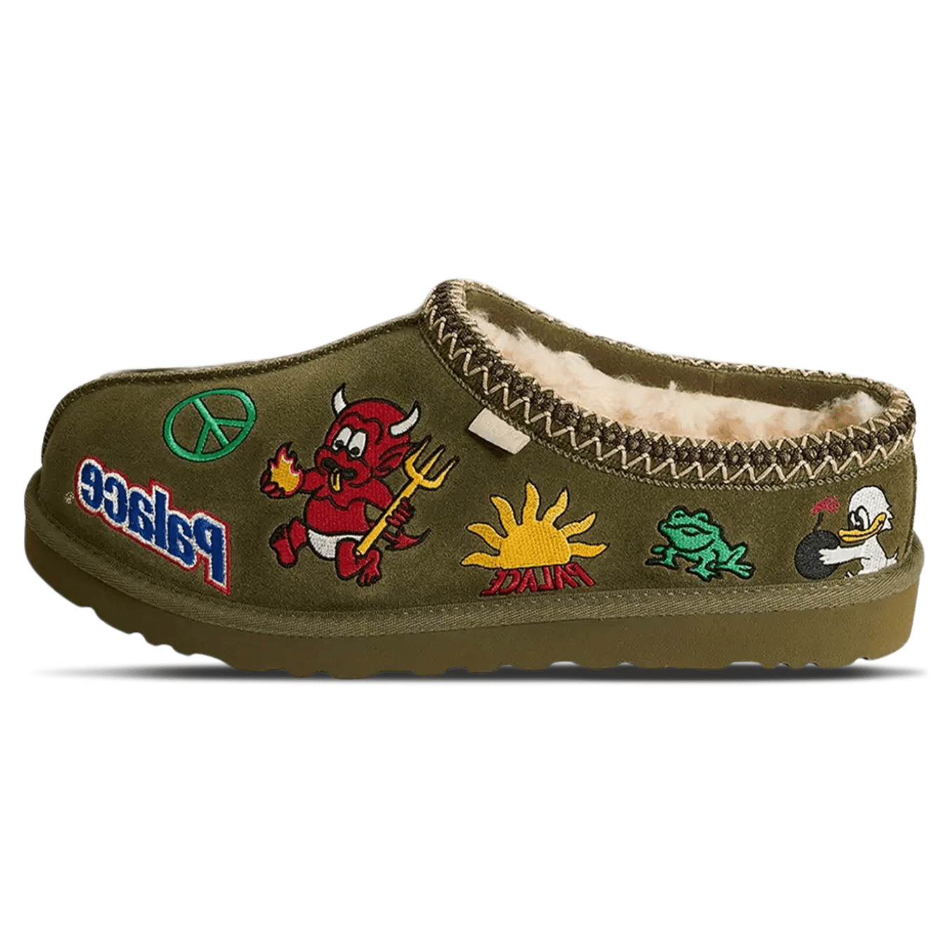 Palace x UGG Tasman Slipper 'Burnt Olive' - Kick Game