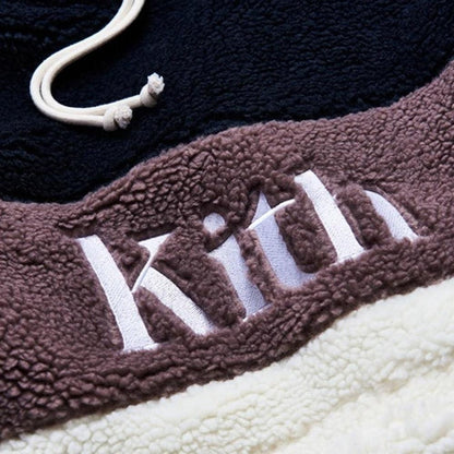 Kith Sherpa Double Pocket Hoodie Mauve - Kick Game