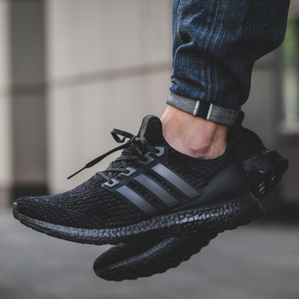 Adidas Ultra Boost Black On Foot On Feet All Black Shoes Ultra