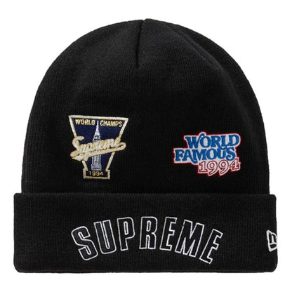 Supreme New Era Championship Beanie Black - Kick Game