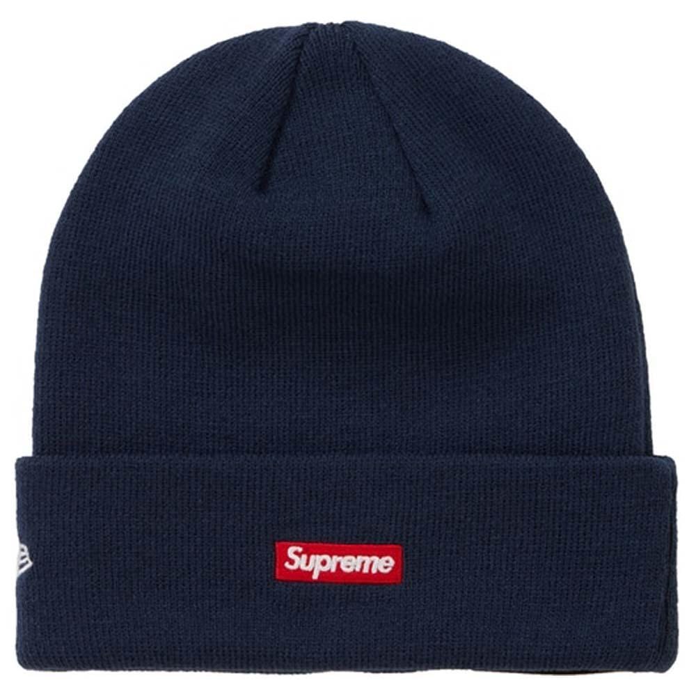 Supreme New Era S Logo Beanie (FW 19) Navy - Kick Game